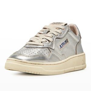 ISO! Autry Medalist Low-Top Metallic Sneakers